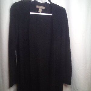 Alexandra & Oak Cardigan Sweater S Women Long Sleeve Open Front Black